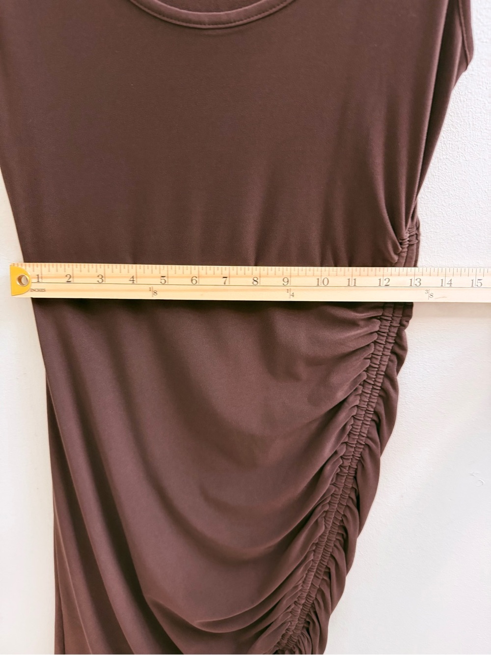 Express Brown Ruched
Side Tank Dress Size XS - Picture 7 of 9